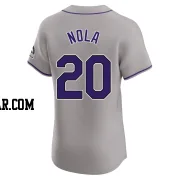 Austin Nola Men's Colorado Rockies Gray Elite Road Jersey
