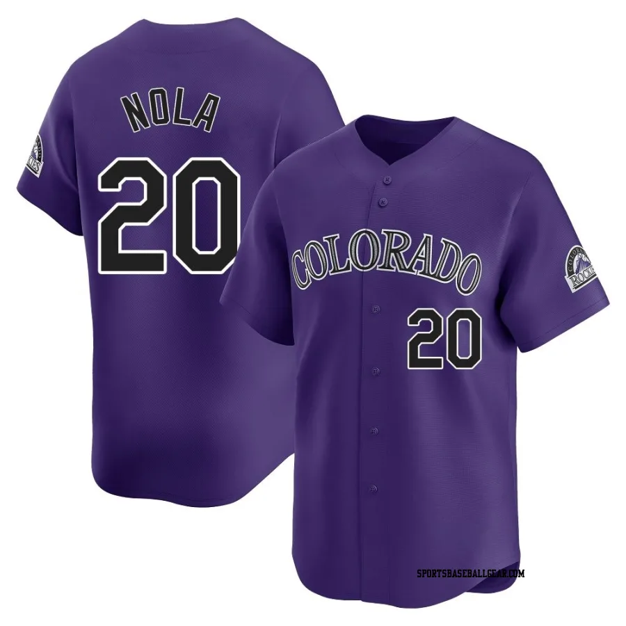 Austin Nola Men's Colorado Rockies Purple Limited Alternate Jersey