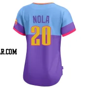Austin Nola Women's Colorado Rockies Purple/Light Limited Blue 2025 City Connect Jersey