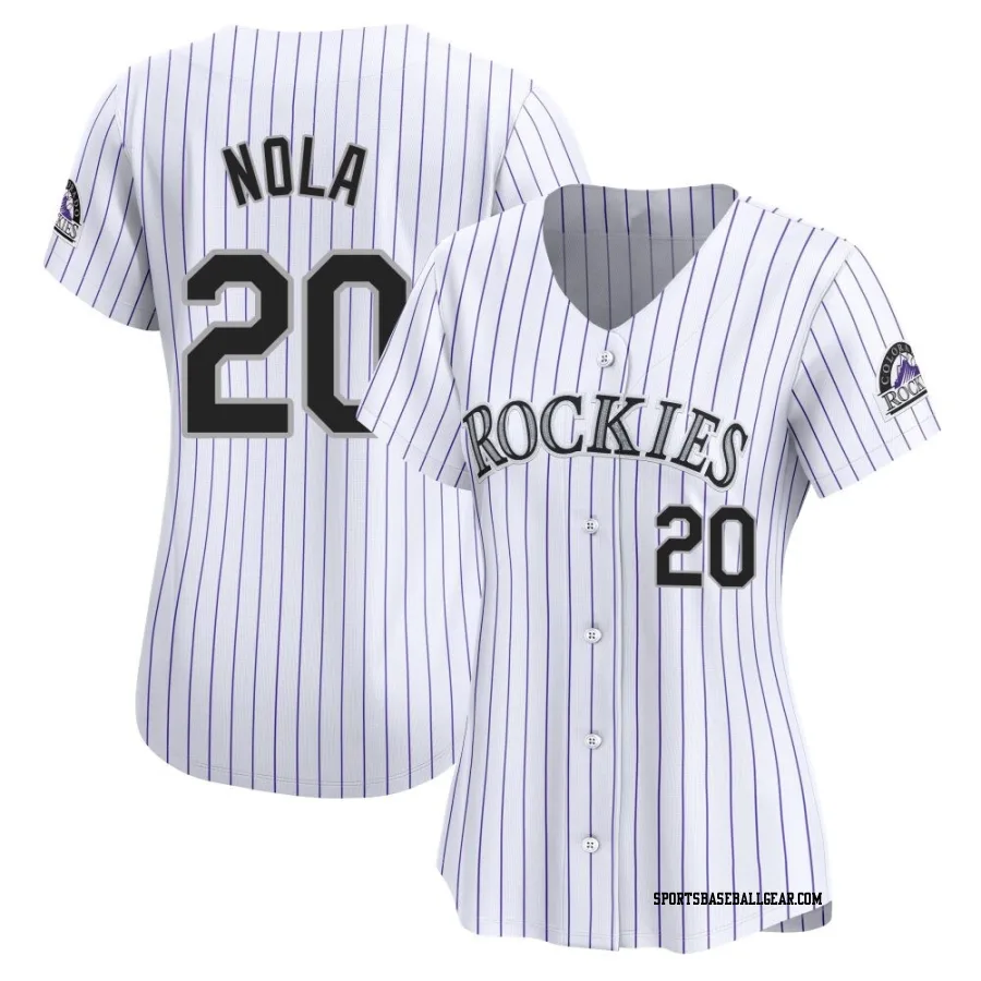 Austin Nola Women's Colorado Rockies White Limited Home Jersey