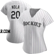 Austin Nola Women's Colorado Rockies White Replica Home Jersey