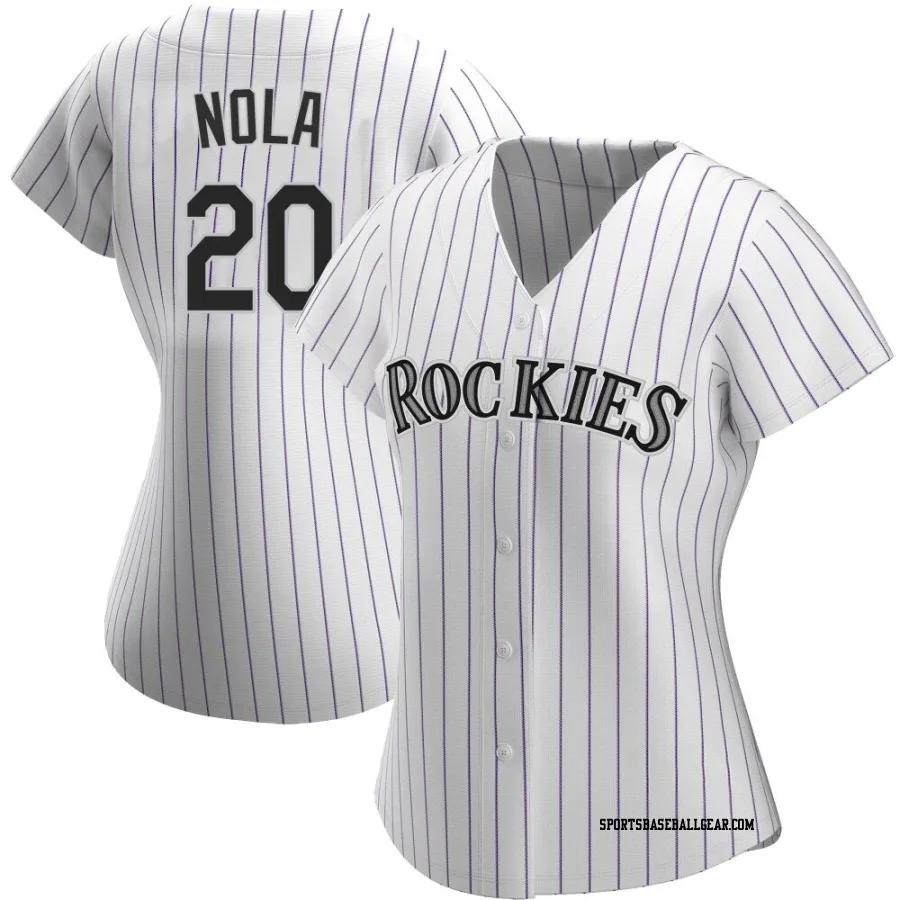 Austin Nola Women's Colorado Rockies White Replica Home Jersey