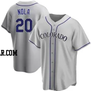 Austin Nola Youth Colorado Rockies Gray Replica Road Jersey