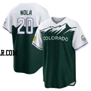 Austin Nola Youth Colorado Rockies Green Replica 2022 City Connect Jersey