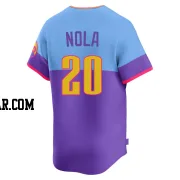 Austin Nola Youth Colorado Rockies Purple/Light Limited Blue 2025 City Connect Jersey