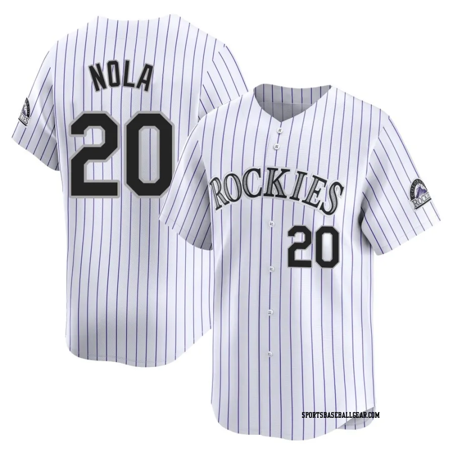 Austin Nola Youth Colorado Rockies White Limited Home Jersey