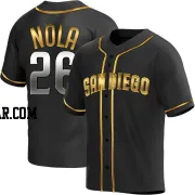 Austin Nola Youth San Diego Padres Black Golden Replica Alternate Jersey