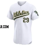 Austin Pruitt Men's Oakland Athletics White Elite Home Jersey