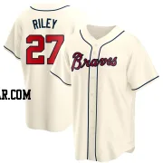 Austin Riley Men's Atlanta Braves Cream Replica Alternate Jersey