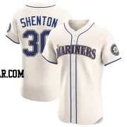 Austin Shenton Men's Seattle Mariners Cream Elite Alternate Jersey