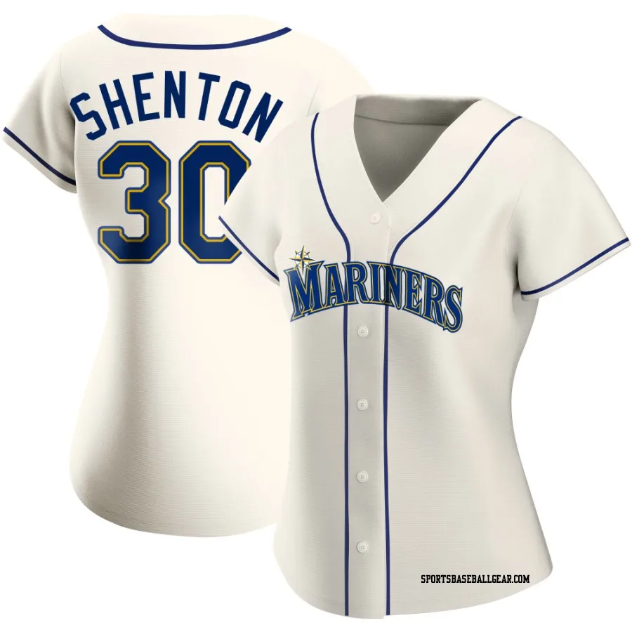 Austin Shenton Women's Seattle Mariners Cream Replica Alternate Jersey