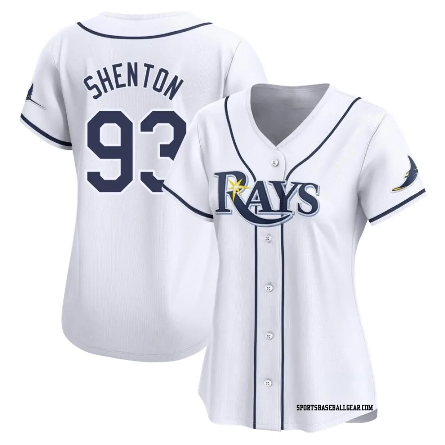 Austin Shenton Women's Tampa Bay Rays White Limited Home Jersey