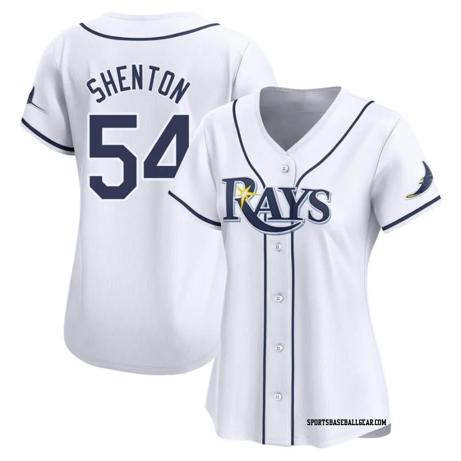 Austin Shenton Women's Tampa Bay Rays White Limited Home Jersey