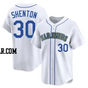 Austin Shenton Youth Seattle Mariners White Limited Throwback Cooperstown Collection Jersey