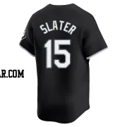 Austin Slater Men's Chicago White Sox Black Limited Alternate Jersey