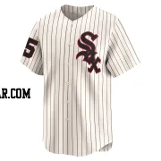 Austin Slater Men's Chicago White Sox Cream Limited Throwback Cooperstown Jersey