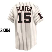 Austin Slater Men's Chicago White Sox Cream Limited Throwback Cooperstown Jersey