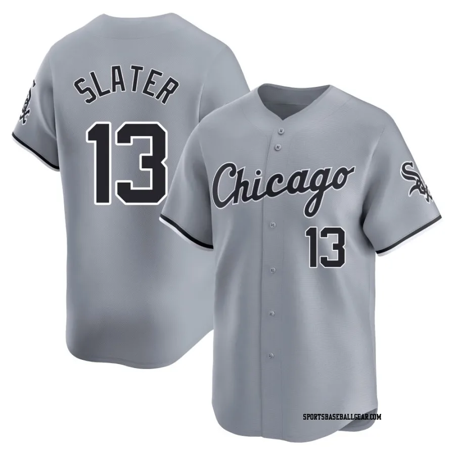 Austin Slater Men's Chicago White Sox Gray Limited Road Jersey
