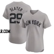 Austin Slater Men's New York Yankees Gray Elite Road Jersey