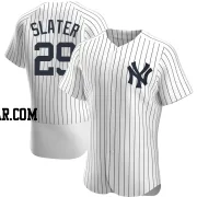 Austin Slater Men's New York Yankees White Authentic Home Jersey