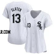 Austin Slater Women's Chicago White Sox White Limited Home Jersey
