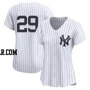 Austin Slater Women's New York Yankees White Limited Yankee Home 2nd Jersey
