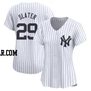 Austin Slater Women's New York Yankees White Limited Yankee Home Jersey