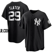 Austin Slater Youth New York Yankees Black/White Replica Jersey