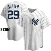Austin Slater Youth New York Yankees White Replica Home Jersey