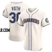 Austin Voth Men's Seattle Mariners Cream Elite Alternate Jersey
