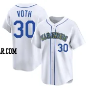 Austin Voth Youth Seattle Mariners White Limited Throwback Cooperstown Collection Jersey