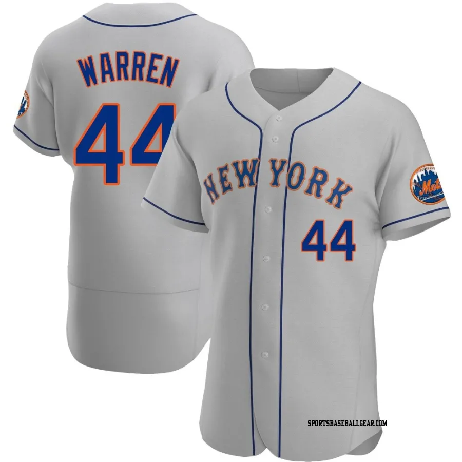 Austin Warren Men's New York Mets Gray Authentic Road Jersey