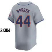 Austin Warren Men's New York Mets Gray Limited Away Jersey