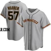 Austin Warren Men's San Francisco Giants Gray Replica Road Jersey