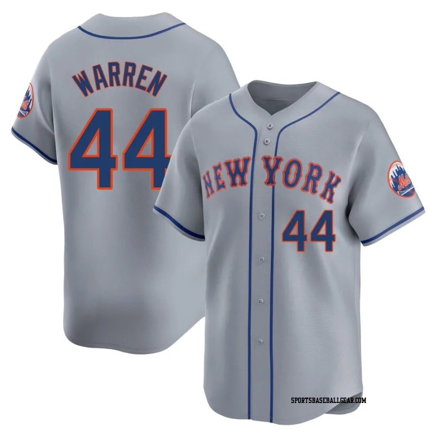 Austin Warren Youth New York Mets Gray Limited Away Jersey