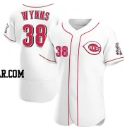 Austin Wynns Men's Cincinnati Reds White Authentic Home Jersey