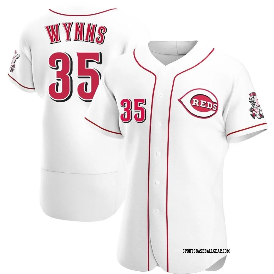 Austin Wynns Men's Cincinnati Reds White Authentic Home Jersey