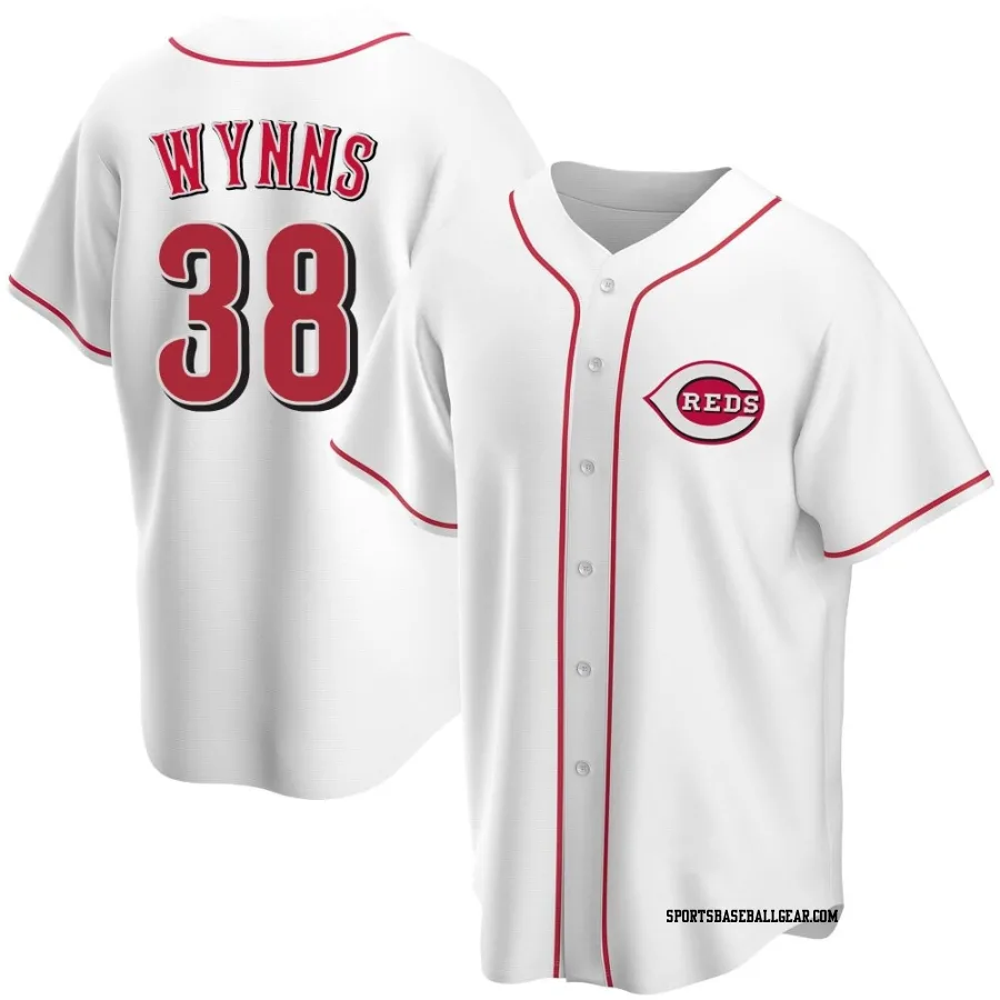 Austin Wynns Men's Cincinnati Reds White Replica Home Jersey