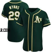 Austin Wynns Men's Oakland Athletics Green Authentic Alternate Jersey