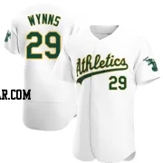 Austin Wynns Men's Oakland Athletics White Authentic Home Jersey