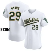 Austin Wynns Men's Oakland Athletics White Elite Home Jersey