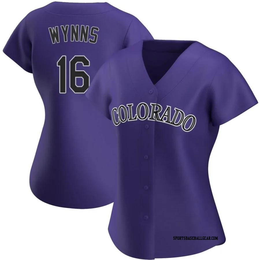 Austin Wynns Women's Colorado Rockies Purple Authentic Alternate Jersey