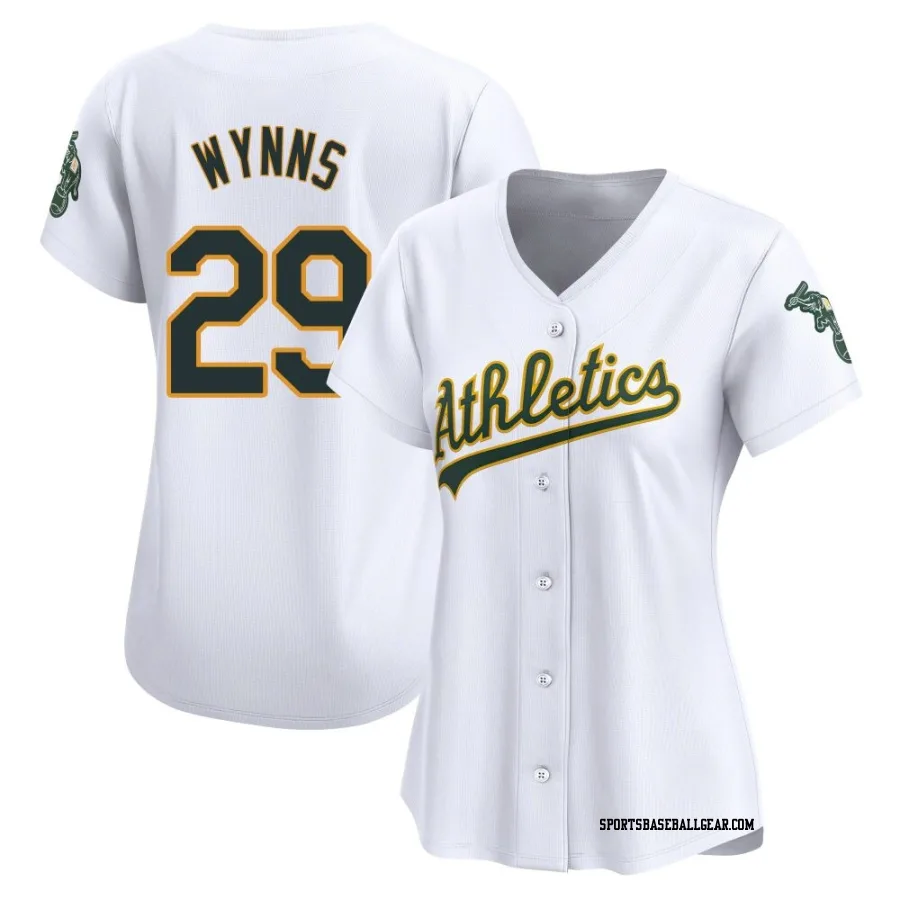 Austin Wynns Women's Oakland Athletics White Limited Home Jersey