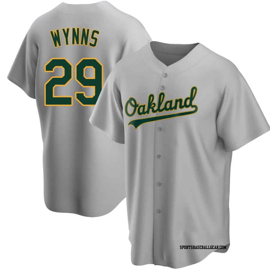 Austin Wynns Youth Oakland Athletics Gray Replica Road Jersey