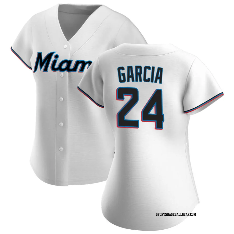 Avisail Garcia Women's Miami Marlins White Authentic Home Jersey