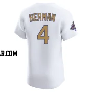 Babe Herman Men's Los Angeles Dodgers Gold Elite White 2025 Collection Jersey