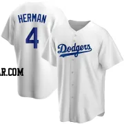 Babe Herman Youth Los Angeles Dodgers White Replica Home Jersey