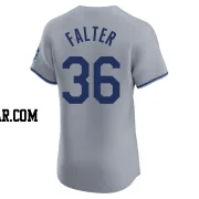 Bailey Falter Men's Kansas City Royals Gray Elite Road Jersey