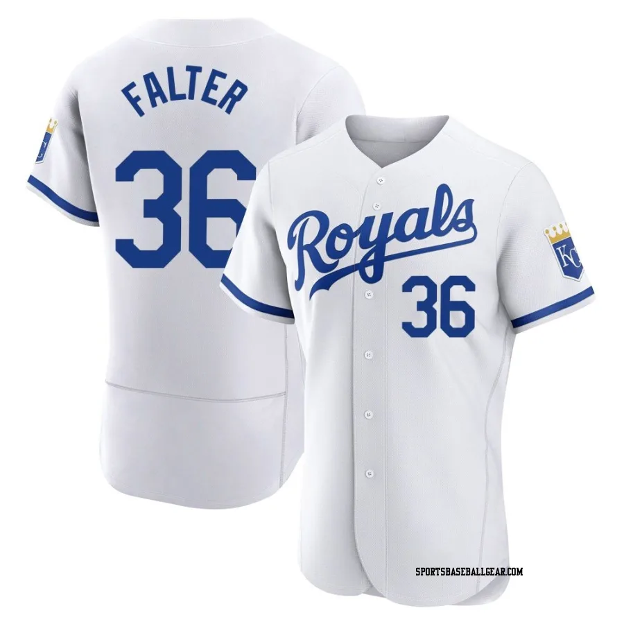Bailey Falter Men's Kansas City Royals White Authentic 2022 Home Jersey