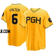 Bailey Falter Men's Pittsburgh Pirates Gold Replica 2023 City Connect Jersey